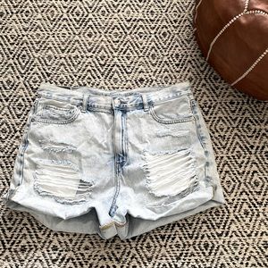 Distressed Jean Shorts